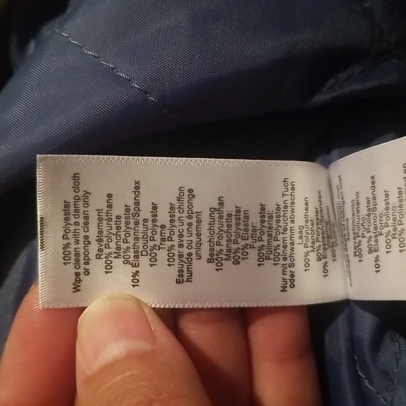 NWT Tall Baby Blue Oversized Padded Baseball Bomber Blue Size 8 USA - Picture 11 of 14